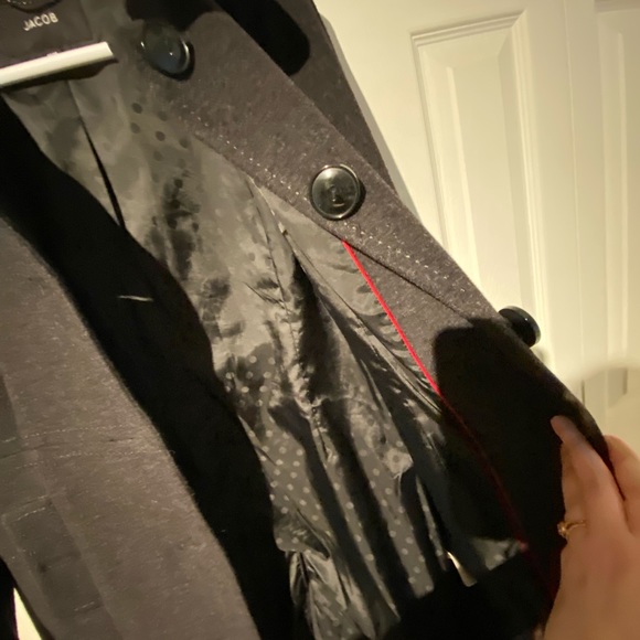 Charcoal long coat size medium. Jacob. - Picture 6 of 6